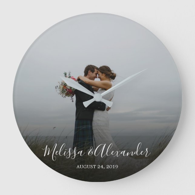 Grande Horloge Ronde Create your own personal photo wedding (Recto)