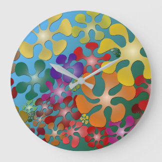 Grande Horloge Ronde Créatures d'Automne