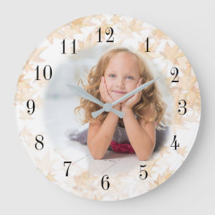 Grande Horloge Ronde Créez facilement votre image Zazzle