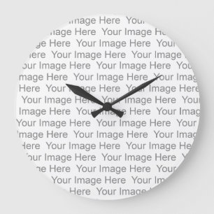 Grande Horloge Ronde Créez votre propre Modèle d'horloge murale