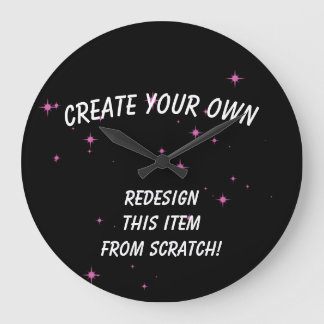Grande Horloge Ronde Créez votre propre personnalisation