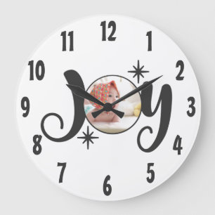 Grande Horloge Ronde Créez votre propre photo JOY