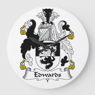 Grande Horloge Ronde Crête de famille d'Edwards
