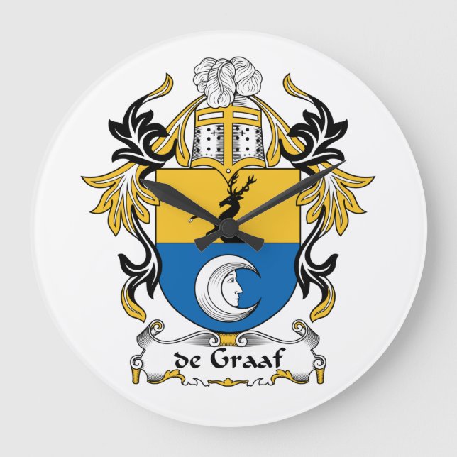 Grande Horloge Ronde crête de la famille de Graaf (Recto)