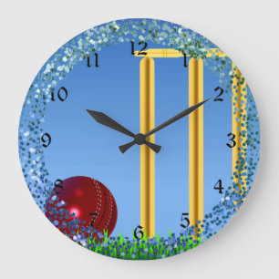 Grande Horloge Ronde Cricket, guichet et balle