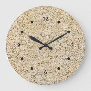 Grande Horloge Ronde crochet Lace Floral Pattern + your ideas