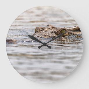 Grande Horloge Ronde Crocodile du Nil