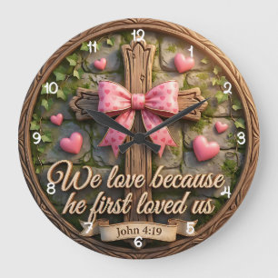 Grande Horloge Ronde Croix du patrimoine de l'Éternel Amour de Pierre