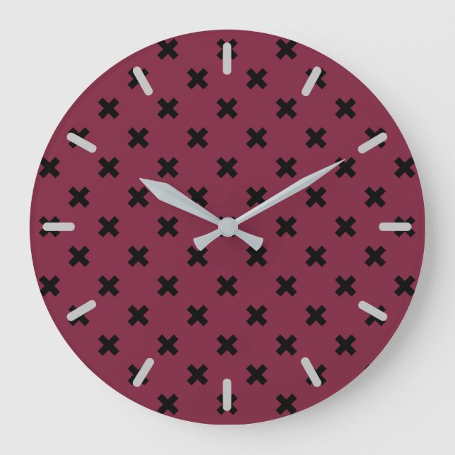 Grande Horloge Ronde Croix noire sur mûrier (Recto)