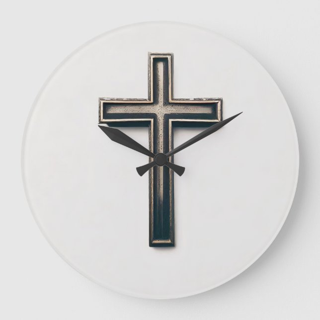 Grande Horloge Ronde Croix religieuse (Recto)
