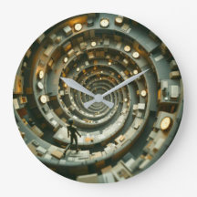 Cubicle Descent of Deadlines Wall Clock