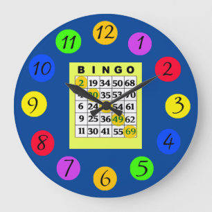 Grande Horloge Ronde Cuisine BINGO