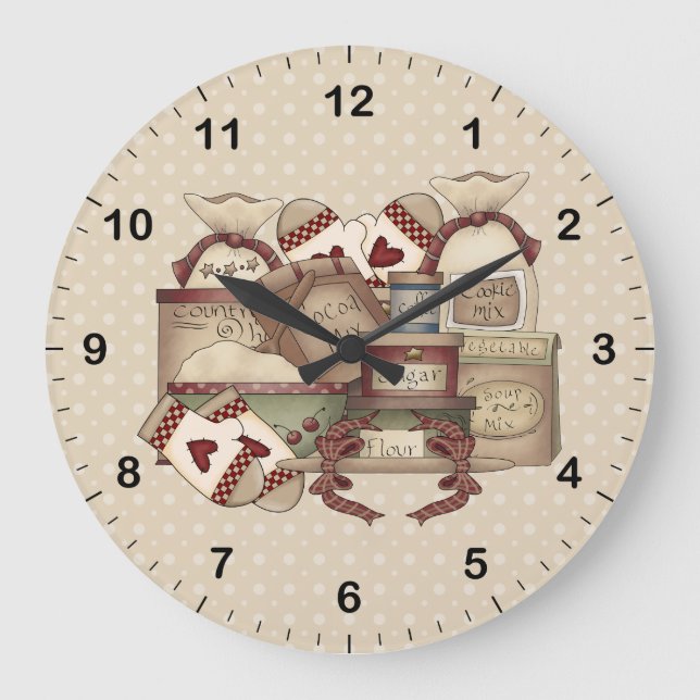 Grande Horloge Ronde Cuisine grand-mère (Recto)