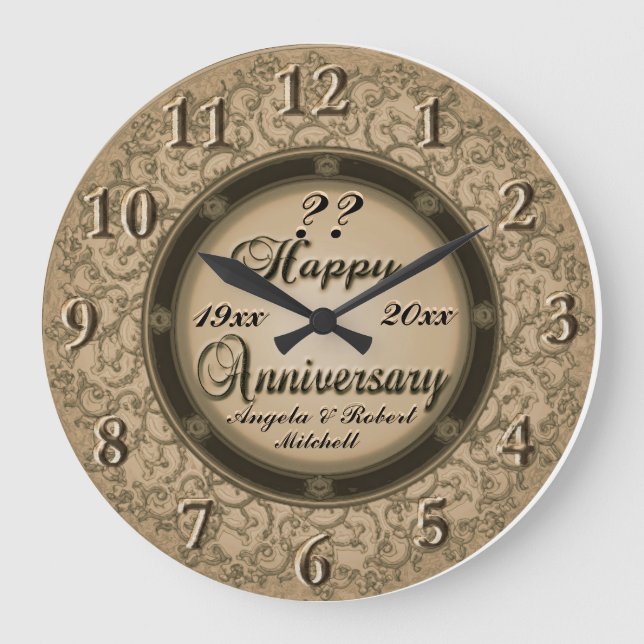 Grande Horloge Ronde Cuivre d'un an (Recto)