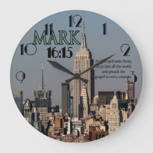 GRANDE HORLOGE RONDE CUSTOM CHRISTIAN BIBLE