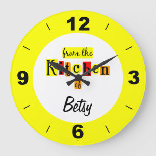 Grande Horloge Ronde Custom From the Kitchen of Yellow Clock