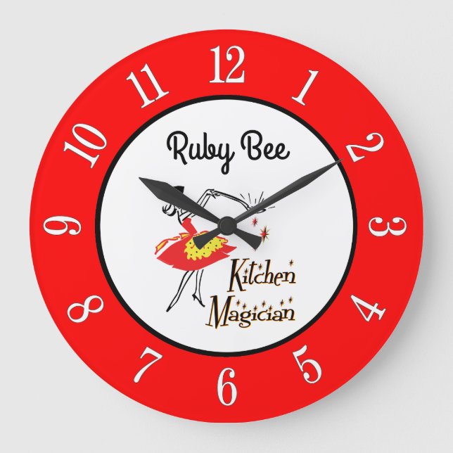 Grande Horloge Ronde Custom Kitchen Magician 1950 (Recto)