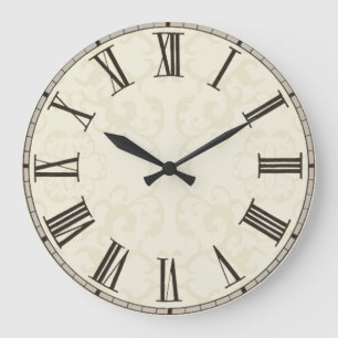 Grande Horloge Ronde Customise, add images, text to vintage style clock