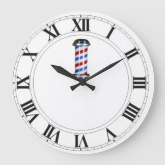 Grande Horloge Ronde Customizable Barber Shop