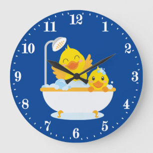 Grande Horloge Ronde cute bathroducks decor
