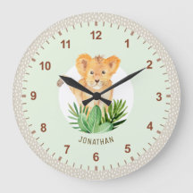 Cute Lion Cub Animal Safari Dotée Enfants Décor Ch