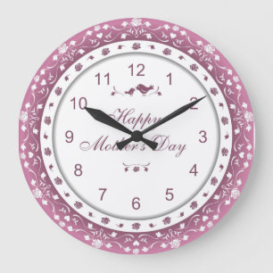 Grande Horloge Ronde Cute Mother's Day