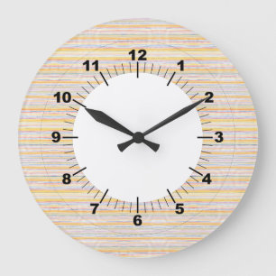 Grande Horloge Ronde Cute Pattern