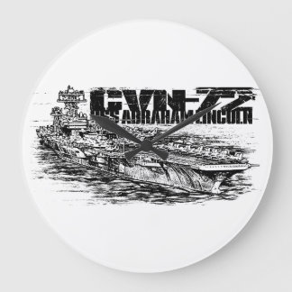 Grande Horloge Ronde CVN-72 Abraham Lincoln Round (large) Wall Clock