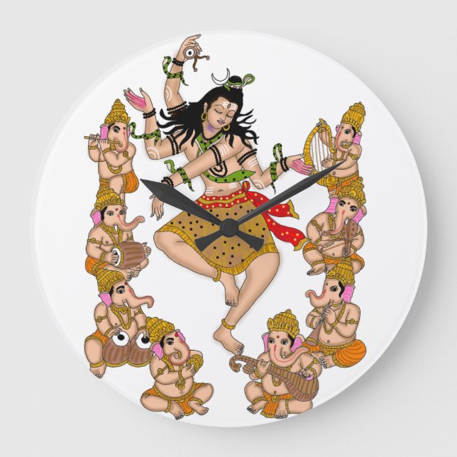 Grande Horloge Ronde Dancing Shiva Clock   (Recto)