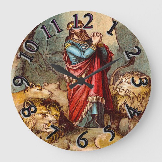 Grande Horloge Ronde Daniel dans l'horloge du lion (Recto)