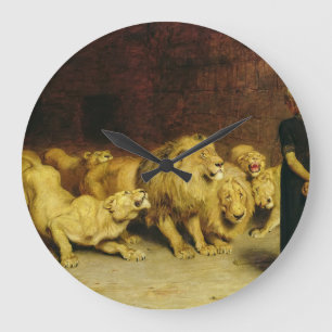 Grande Horloge Ronde Daniel in the Lions' Den, 1872 par Briton Riviere