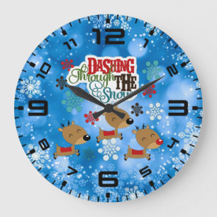 Grande Horloge Ronde Dashing Lance La Neige