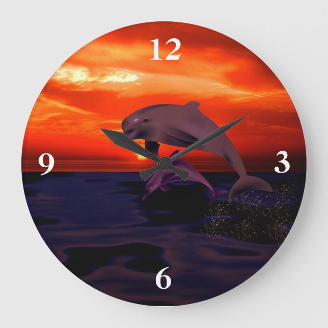 Grande Horloge Ronde Dauphins (Recto)