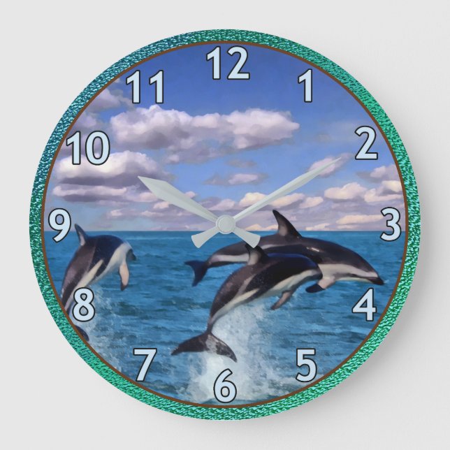 Grande Horloge Ronde Dauphins (Recto)