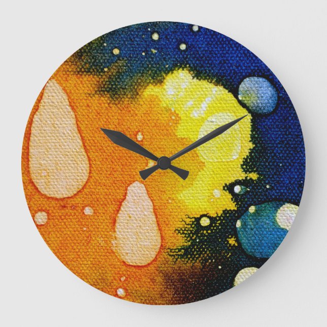 Grande Horloge Ronde Décès Polychromoptique par Michael Moffa (Recto)