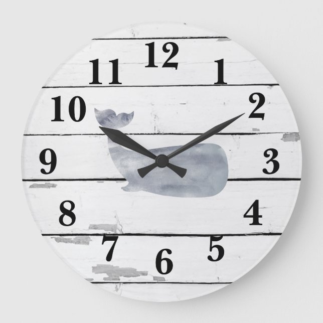Grande Horloge Ronde Décodeur de Rustic (Recto)