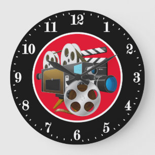 Grande Horloge Ronde décor cinéma cool 