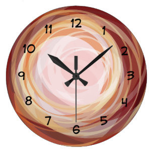 Grande Horloge Ronde Décor d'art moderne