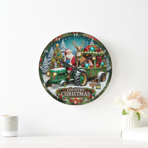 Grande Horloge Ronde Décorations de Noël et de Noël