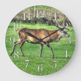 Grande Horloge Ronde Deer Stag Burley Manor Estate, Hampshire, Angleter