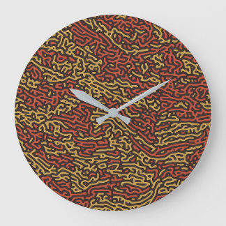 Grande Horloge Ronde Déguisement Citrouille Épice Couleur d'Automne
