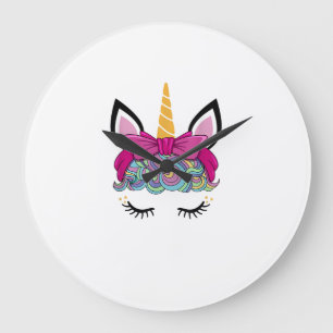 Grande Horloge Ronde Déguisement de licorne magique pour l'anniversaire