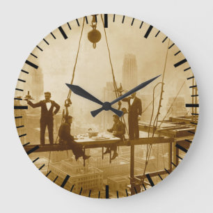 Grande Horloge Ronde Déjeuner des ouvriers métallurgistes de New York v