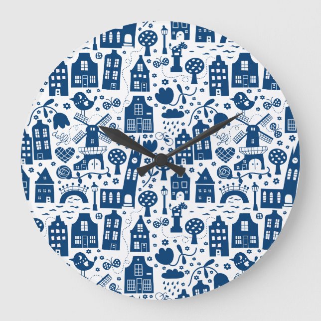 Grande Horloge Ronde Delft Blue (Recto)
