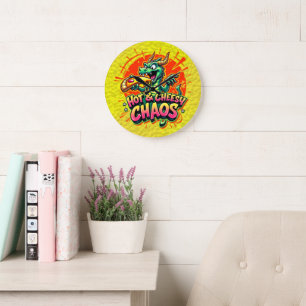 Grande Horloge Ronde Délice Dragon Cheesy