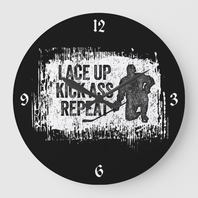 Grande Horloge Ronde Dentelle. Répétez. (hockey) (Recto)