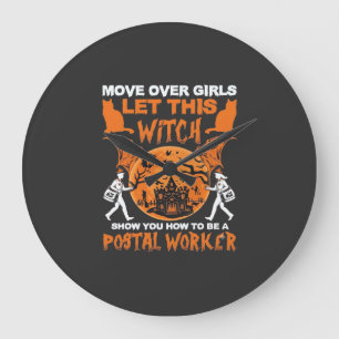 Grande Horloge Ronde Déplacez-vous les filles laissez la sorcière facte