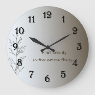 Grande Horloge Ronde Des choses simples