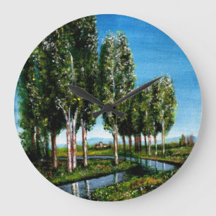 GRANDE HORLOGE RONDE DES OISEAUX EN TOSCANE