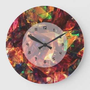 Grande Horloge Ronde Design Abstrait moderne unique inspiré